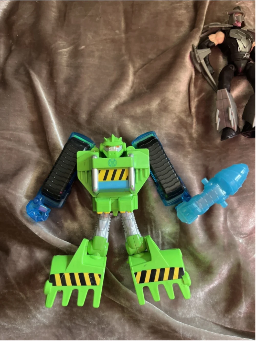 mixed action figure lot Playskool Heroes Transformers Rescue Bots Boulder Green/